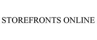 STOREFRONTS ONLINE trademark