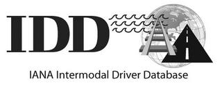 IDD IANA INTERMODAL DRIVER DATABASE trademark