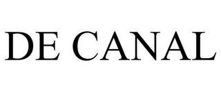 DE CANAL trademark