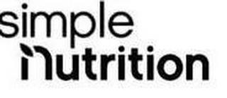 SIMPLE NUTRITION trademark