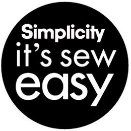 SIMPLICITY IT'S SEW EASY trademark