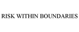 RISK WITHIN BOUNDARIES trademark