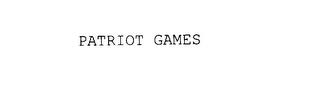 PATRIOT GAMES trademark