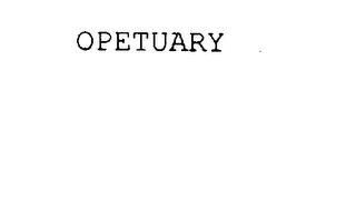 OPETUARY trademark