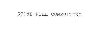 STONE HILL CONSULTING trademark