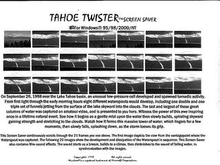 TAHOE TWISTER SCREEN SAVER FOR WINDOWS 95/98/2000/NT trademark