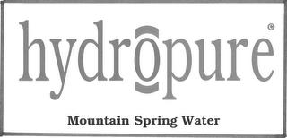 HYDROPURE MOUNTAIN SPRING WATER trademark