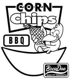 CORN CHIPS BOCADELI QUALITY PRODUCTS trademark