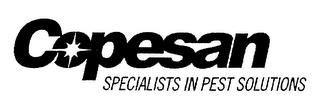 COPESAN - SPECIALISTS IN PEST SOLUTIONS trademark