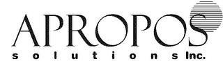 APROPOS SOLUTIONS, INC. trademark