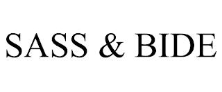 SASS & BIDE trademark