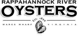 RAPPAHANNOCK RIVER OYSTERS WARES WARF VIRGINIA EST. 1899 trademark