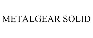 METALGEAR SOLID trademark