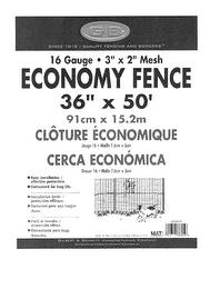 G & B SINCE 1818 QUALITY FENCING AND BORDERS 16 GAUGE 3" X 2" MESH ECONOMY FENCE 36" X 50' 91CM X 15.2M CLOTURE ECONOMIQUE CERCA ECONOMICA trademark