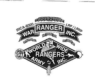 RICA-8000 LRP/LRRP WAR RANGER INC.  WORLD WIDE ARMY RANGERS, INC. trademark