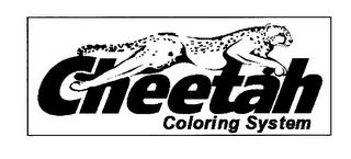 CHEETAH COLORING SYSTEM trademark