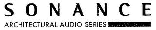 SONANCE ARCHITECTURAL AUDIO SERIES trademark