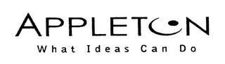 APPLETON WHAT IDEAS CAN DO trademark