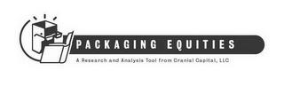 PACKAGING EQUITIES A RESEARCH AND ANALYSIS TOOL FROM CRANIAL CAPITAL, LLC trademark