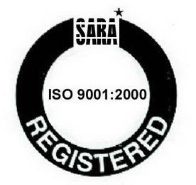 SARA ISO 9001:2000 REGISTETED trademark