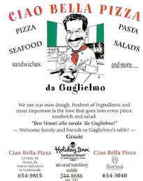 CIAO BELLA PIZZA DA GUGLIELMO trademark