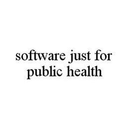 SOFTWARE JUST FOR PUBLIC HEALTH trademark