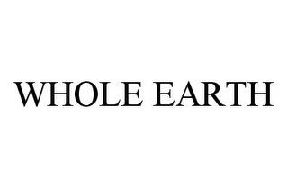 WHOLE EARTH trademark