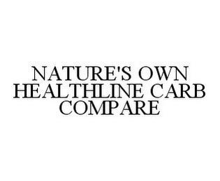 NATURE'S OWN HEALTHLINE CARB COMPARE trademark