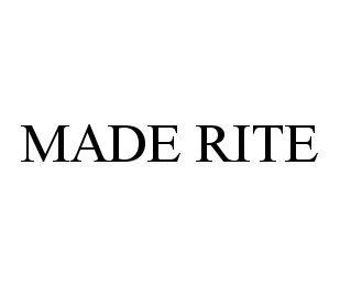 MADE RITE trademark