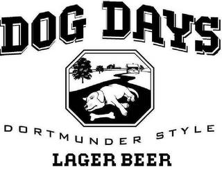 DOG DAYS DORTMUNDER STYLE LAGER BEER trademark