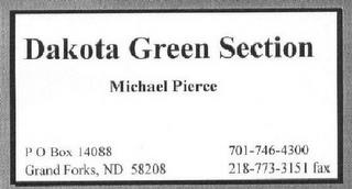 DAKOTA GREEN SECTION trademark