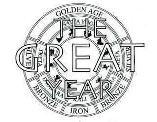 THE GREAT YEAR GOLDEN AGE SILVER BRONZE IRON SATYA YUGA TRETA DWAPARA KALI trademark