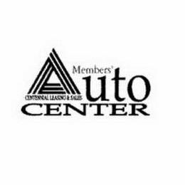 MEMBERS' AUTO CENTER CENTENNIAL LEASING & SALES trademark