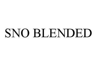 SNO BLENDED trademark