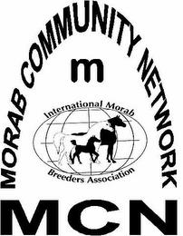 MORAB COMMUNITY NETWORK, INTERNATIONAL MORAB BREEDERS' ASSOCIATION, MCN trademark