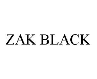 ZAK BLACK trademark