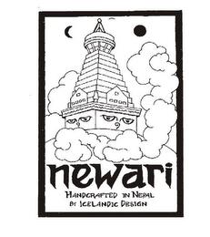 NEWARI HANDCRAFTED IN NEPAL BY ICELANDIC DESIGN trademark