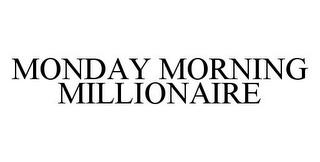 MONDAY MORNING MILLIONAIRE trademark