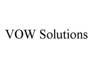 VOW SOLUTIONS trademark