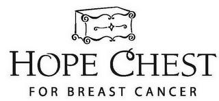 HOPE CHEST FOR BREAST CANCER trademark