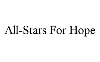 ALL-STARS FOR HOPE trademark