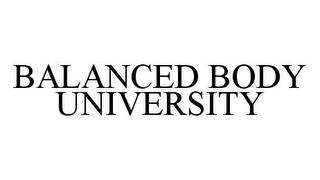 BALANCED BODY UNIVERSITY trademark