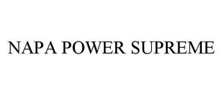 NAPA POWER SUPREME trademark