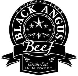 NATIONAL BEEF BLACK ANGUS BEEF GRAIN-FED IN MIDWEST trademark