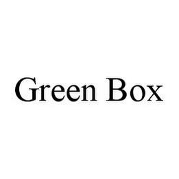 GREEN BOX trademark