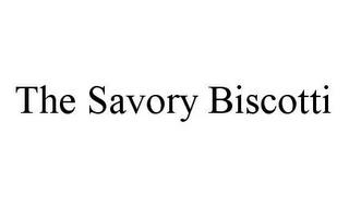 THE SAVORY BISCOTTI trademark