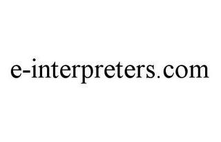 E-INTERPRETERS.COM trademark