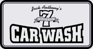 JACK ANTHONY'S 7 FLAGS CAR WASH trademark