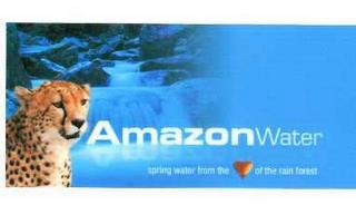 AMAZON WATER SPRING WATER FROM THE HEART OF THE RAIN FOREST trademark