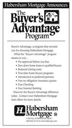 THE BUYER'S ADVANTAGE PROGRAM HABERSHAM MORTGAGE trademark